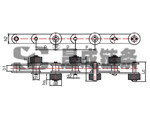 雙節(jié)距帶側(cè)滾輸送鏈